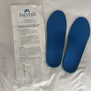 Salvere Medical UNISEX shoe Insole heat moldable foot orthotic (NWT)